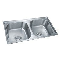 Chậu rửa inox kép T7641